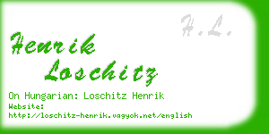 henrik loschitz business card